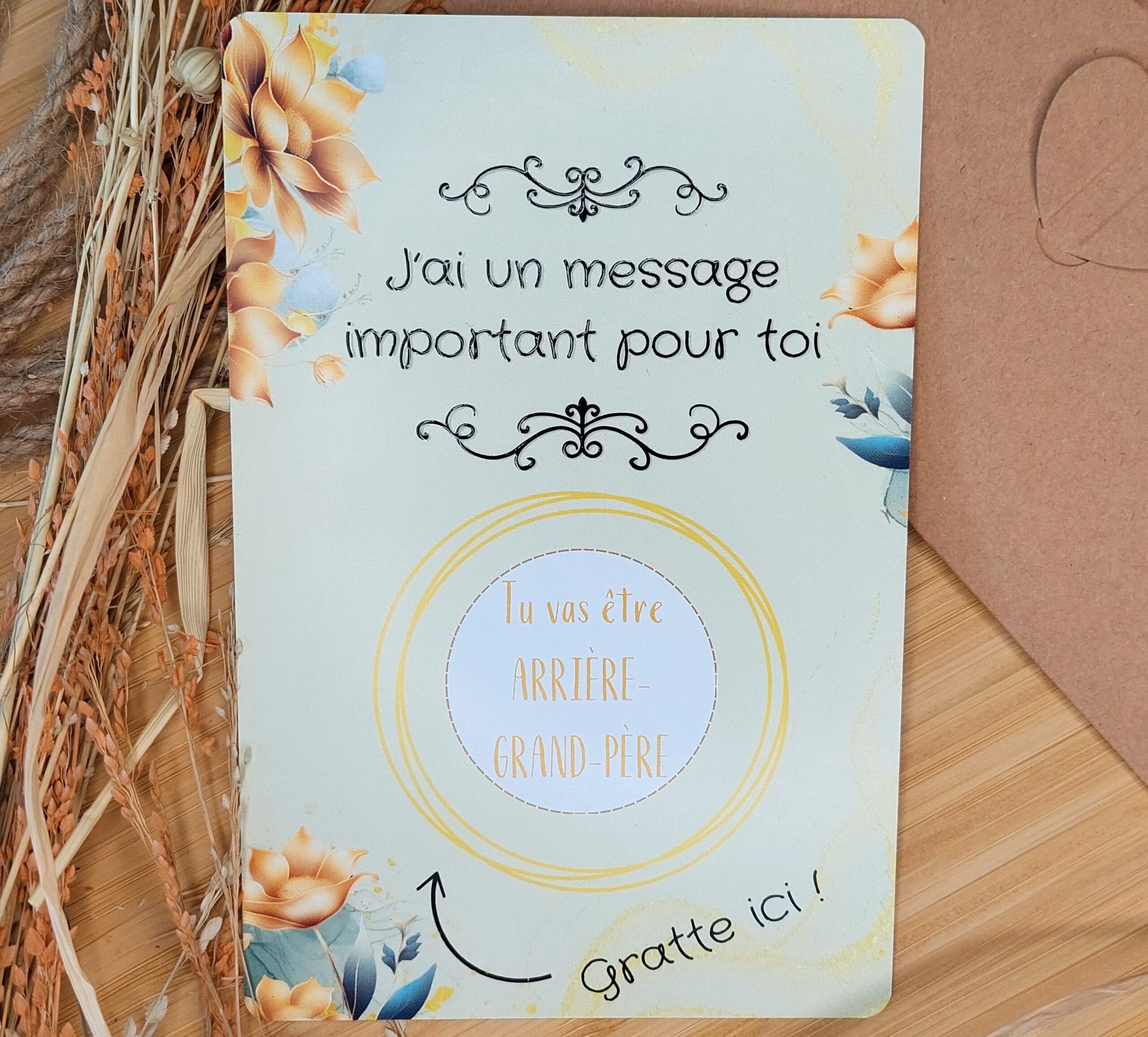 Carte Annonce Grossesse Arrière Grand Mère