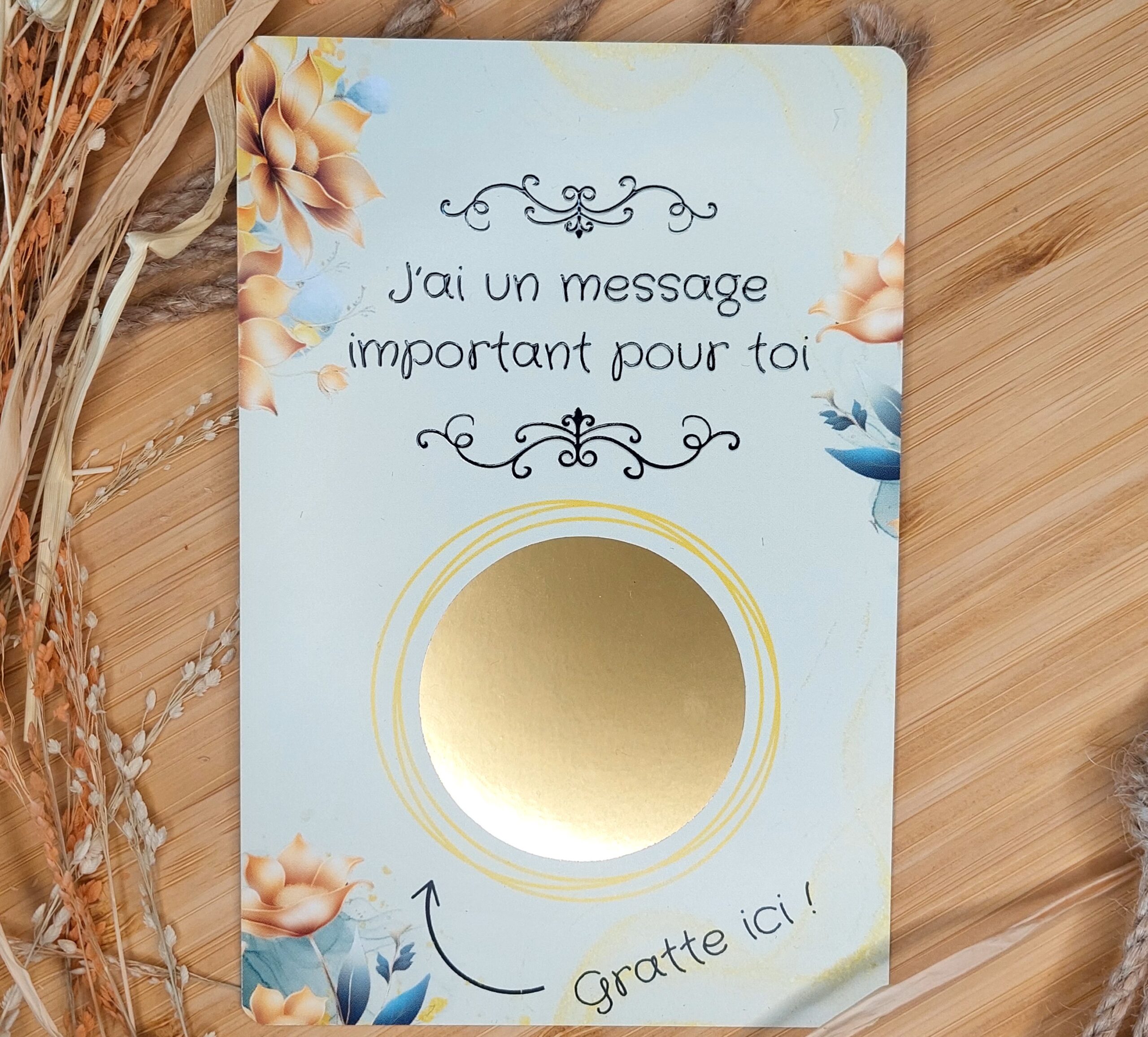 Lot 10 cartes au choix - Cartes a Gratter annonce grossesse sans enveloppe